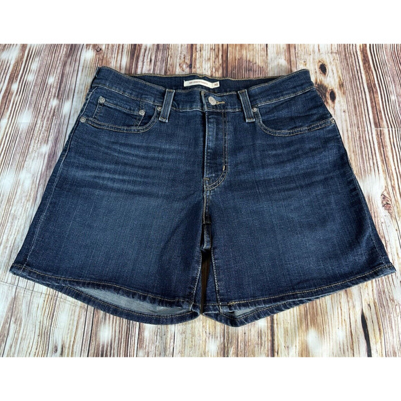 Levi's Pants - Levi's MID LENGTH SHORTS Womens Size 30 Blue Mid Rise Jean Denim 30x6